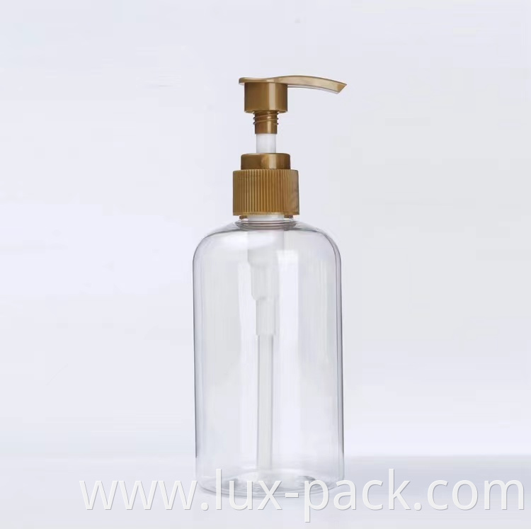 Wholesale Plastic Cylinder Bottle with Fancy Plastic Lotion Pump Dispenser for Body Cream Shampoo Packaging